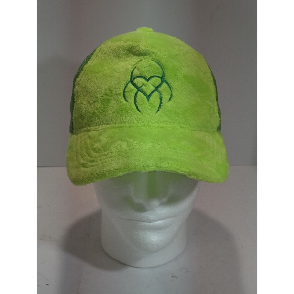 HAZEHEART Snapback Hat Green Plush Retro Trucker Mesh Womens